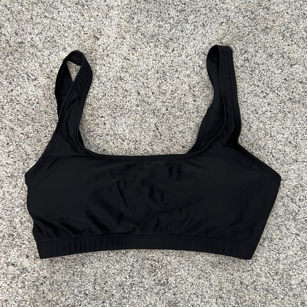 Black Swim top medium